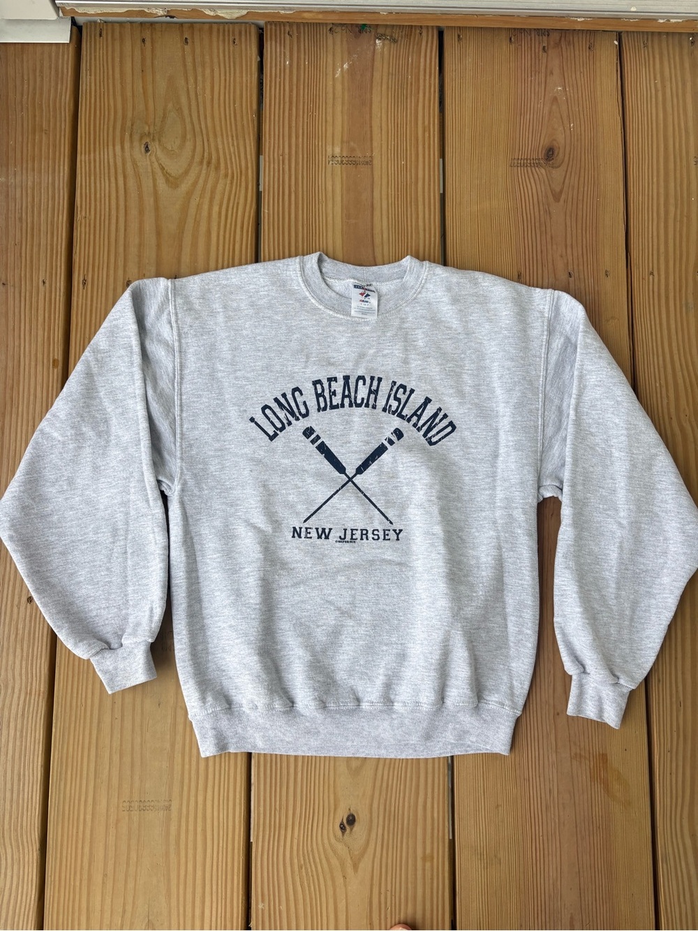 Long Island Beach Jerzees Crewneck